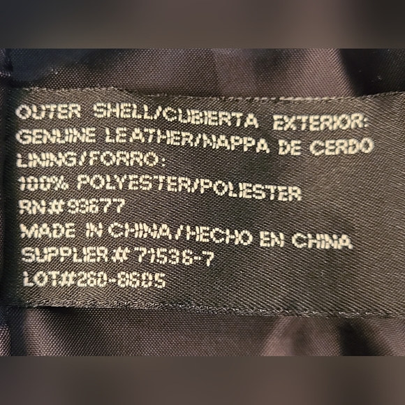 Worthington size L black leather coat - Picture 4 of 8